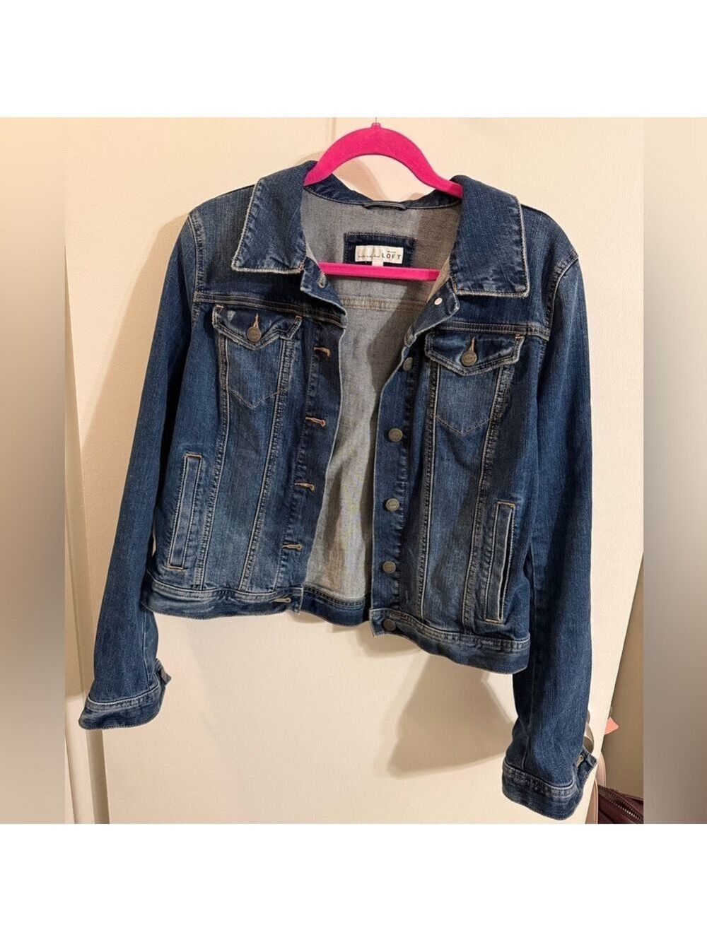 Ann Taylor LOFT Classic Blue Denim Jacket